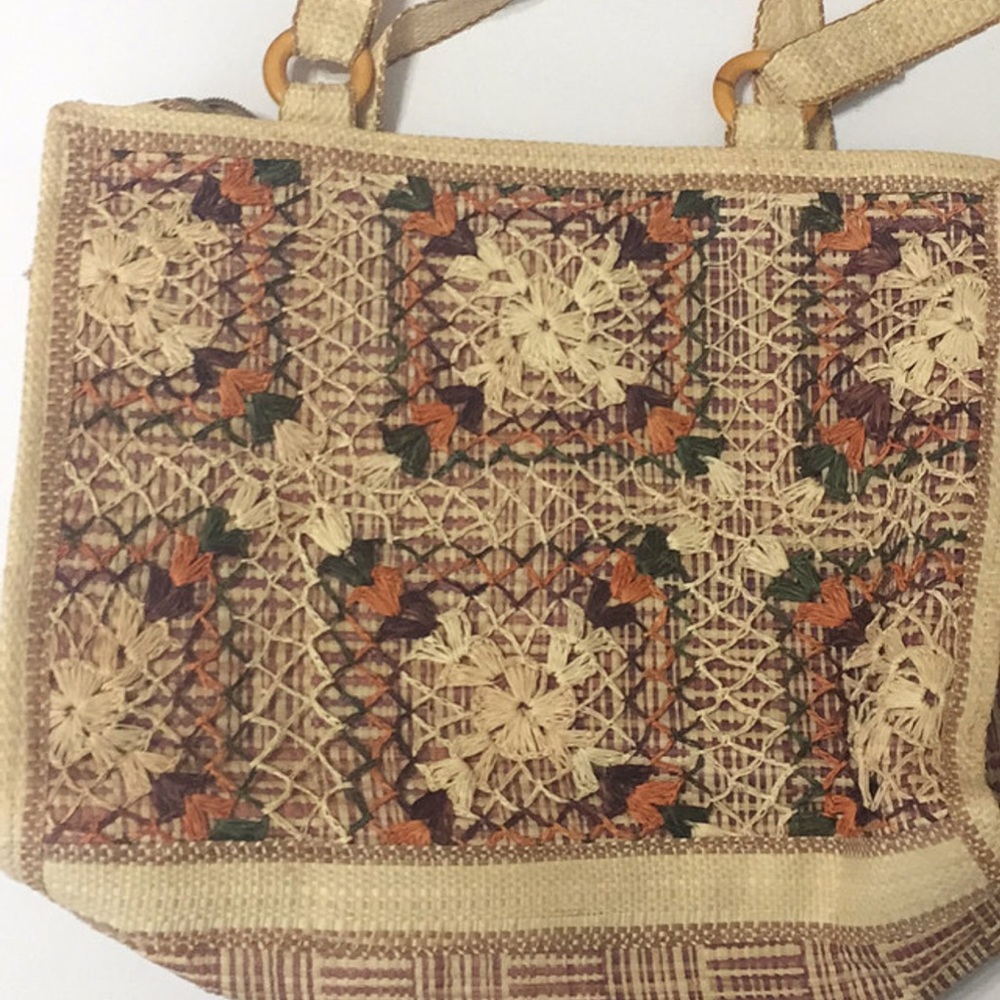 Vintage Bag - Embroidered Woven Bag